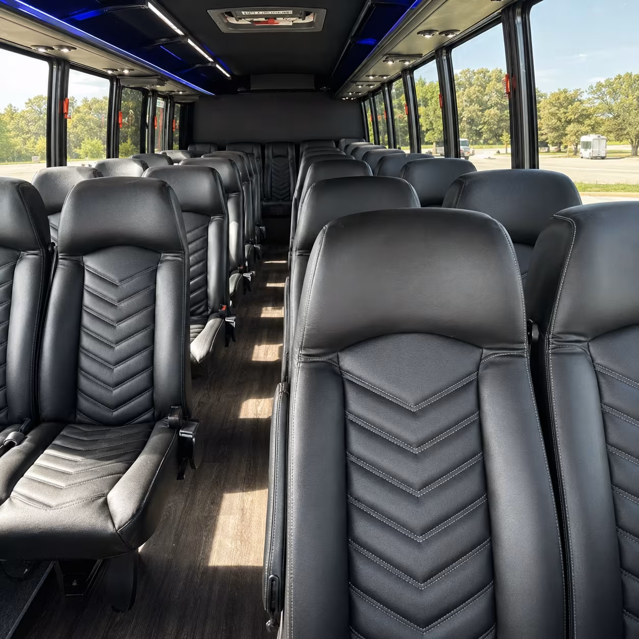 charter buses for large mckinney wedding weekends