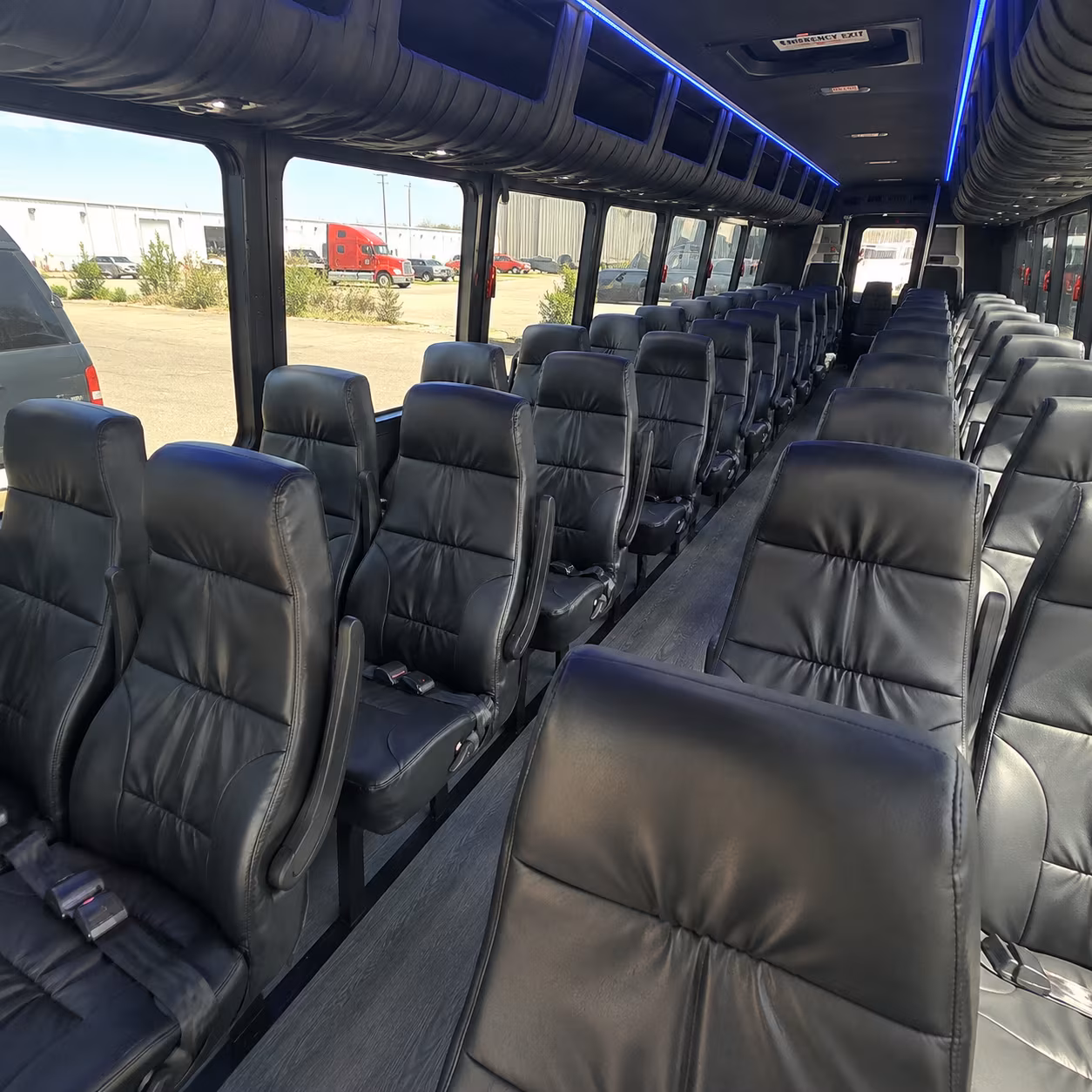 mckinney 28 passenger minibus interior