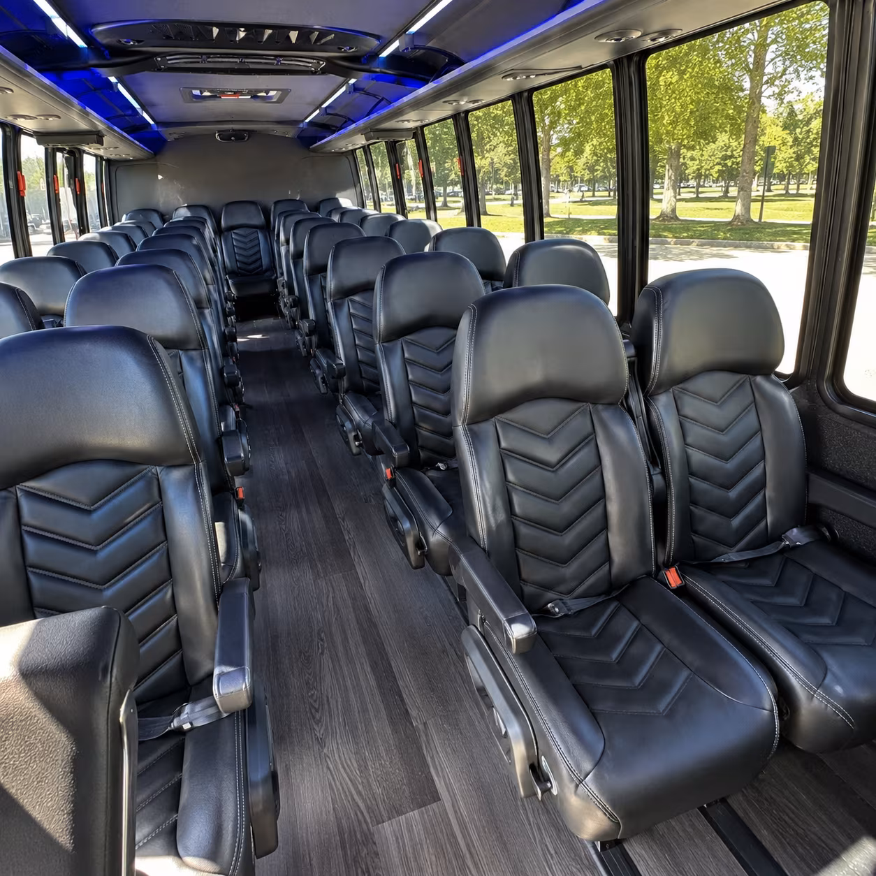 mckinney 35 passenger minibus interior
