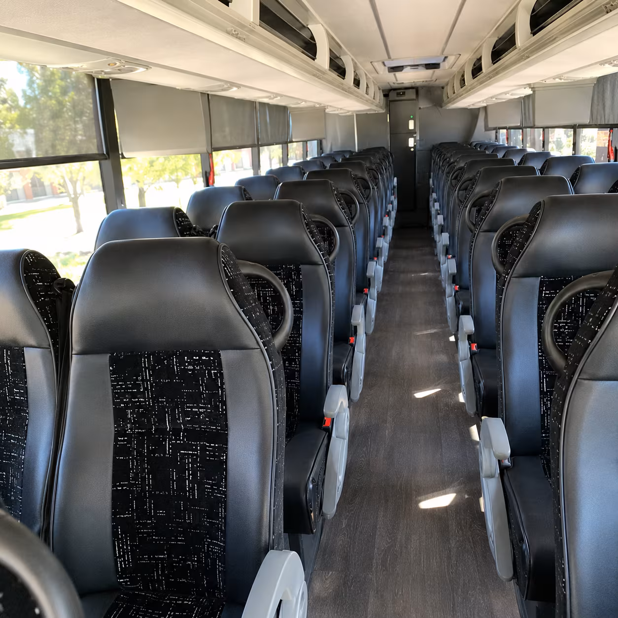 mckinney 56 passenger charter bus interior