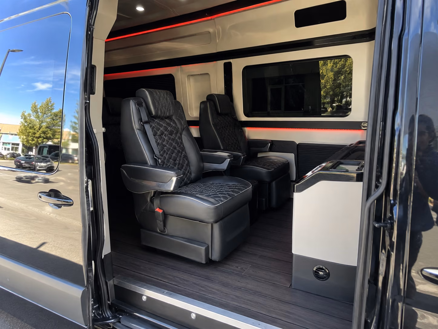 mckinney sprinter van with driver inside
